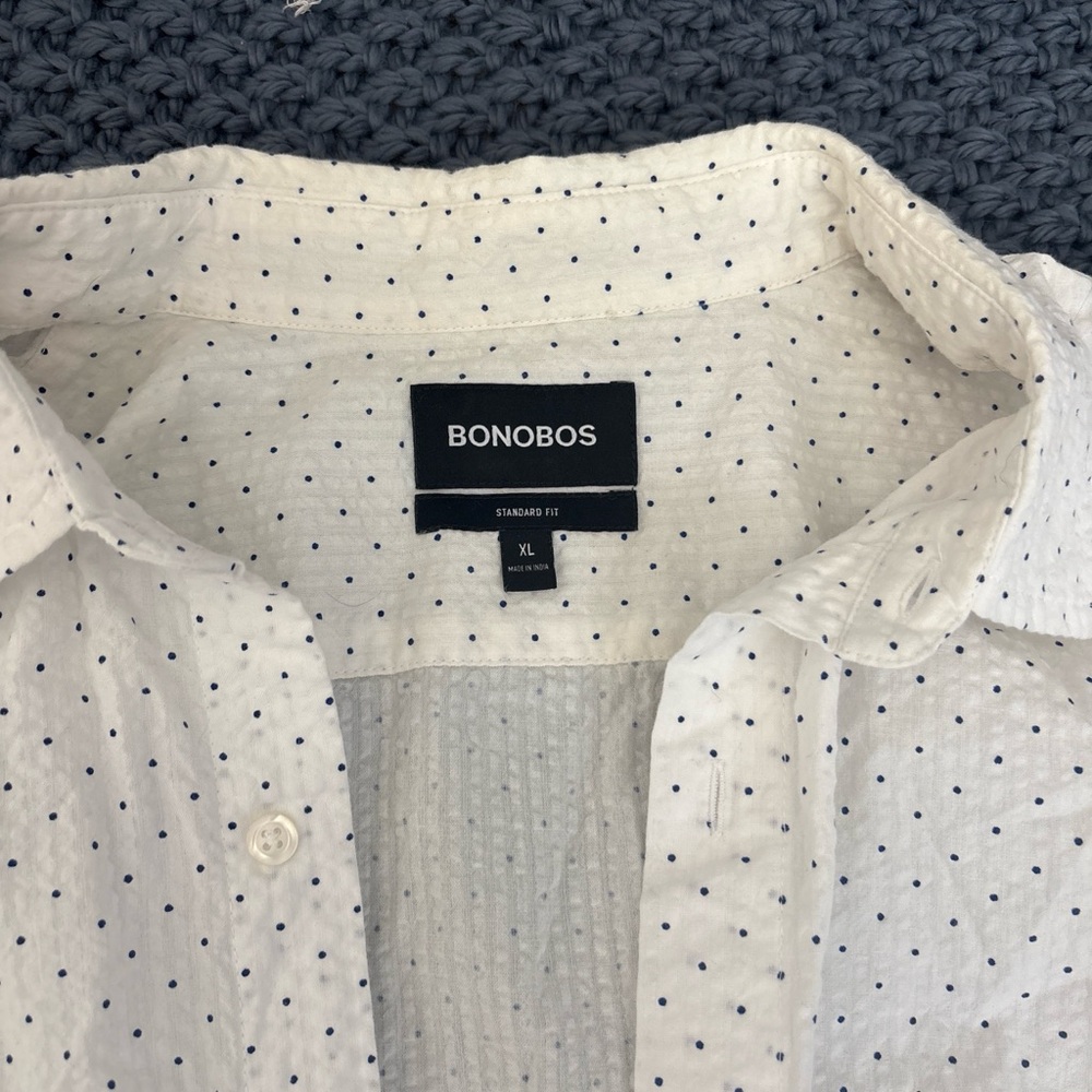 Bonobos white polka dot button down - Picture 2 of 5